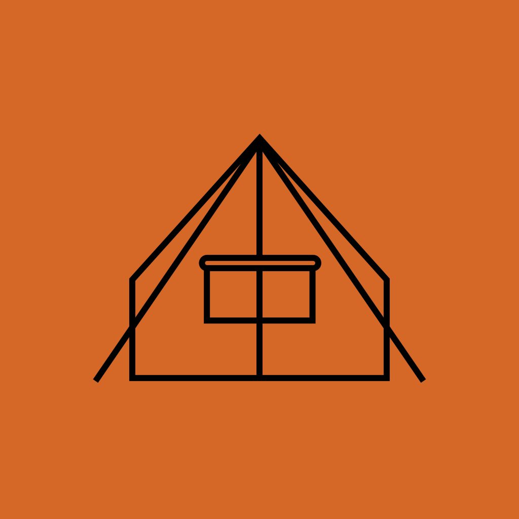 the adventure tent icon
